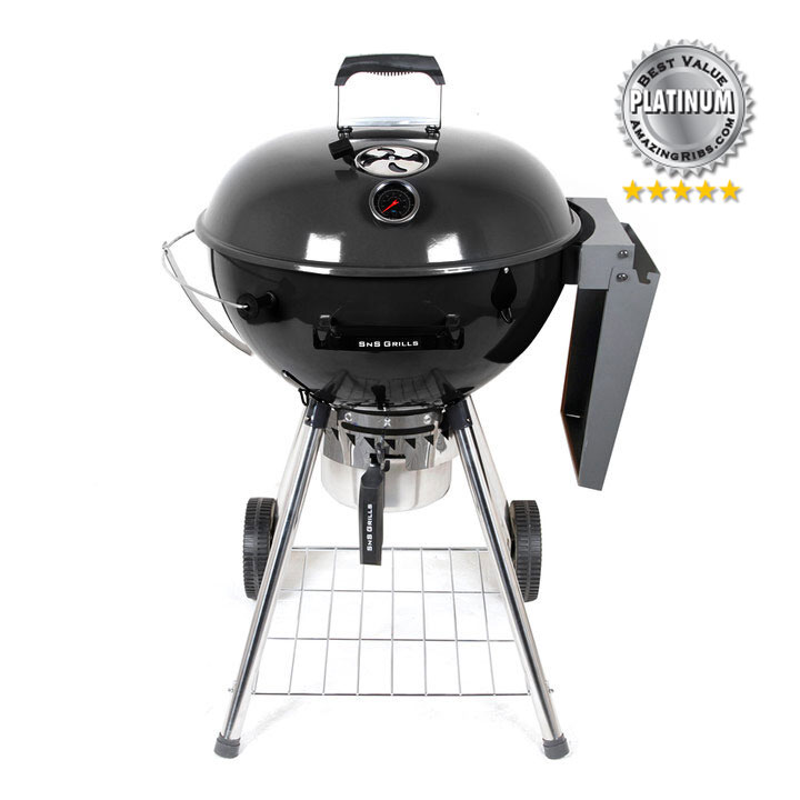 Угольный гриль SnS Kettle, 57 см, черный Угольный гриль SnS Kettle, 57 см, черный - Image 1