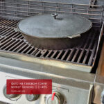 Казан чугунный с алюм. крышкой, 10 л