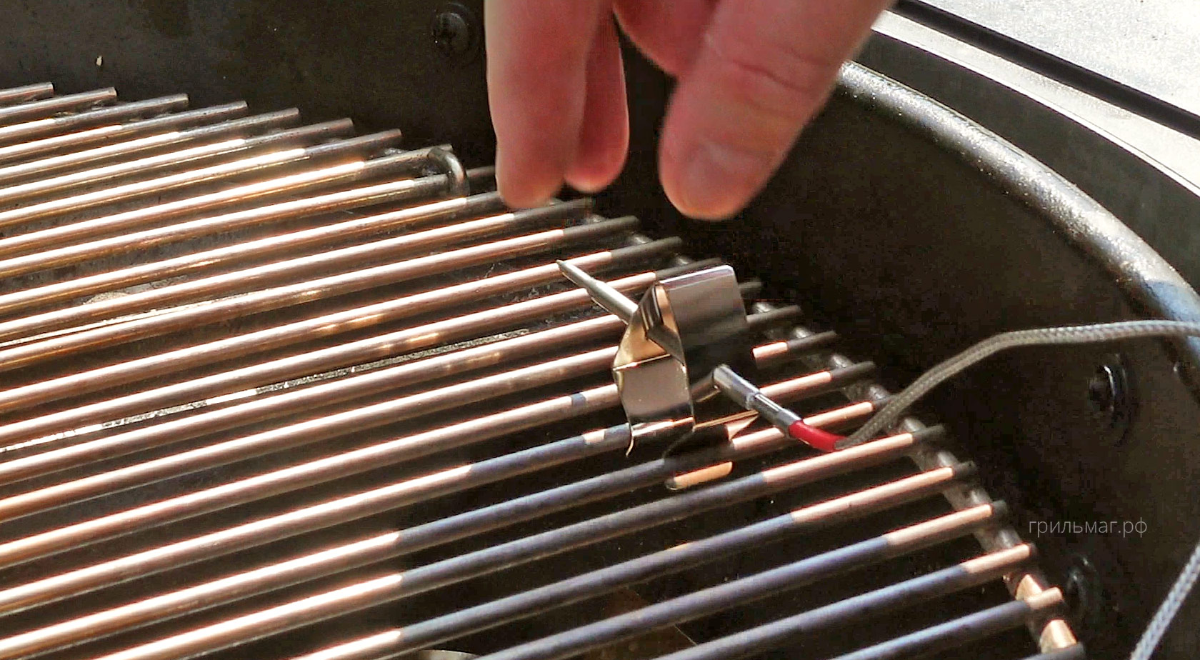 Как пользоваться термометром для мяса и щупом для решетки щуп в скобе для крепления на решетке