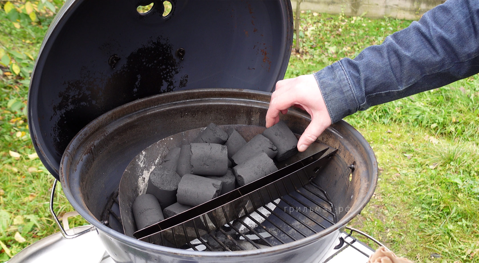 брикеты в корзине