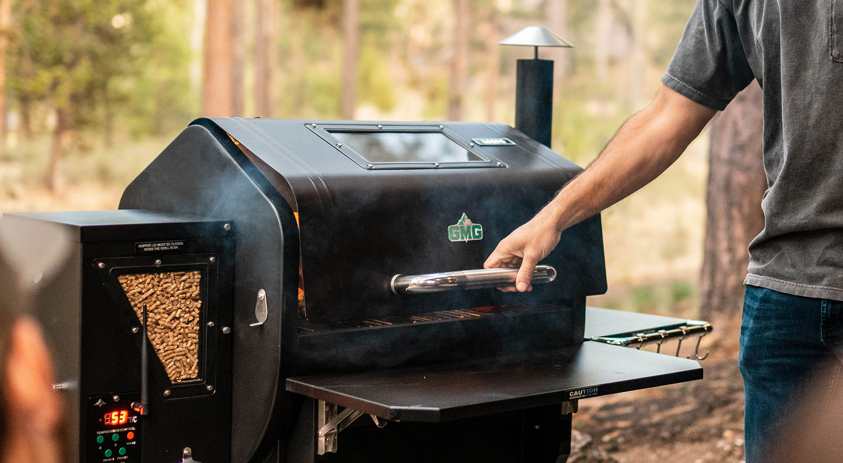 готовка на пеллетном гриле gmg trek