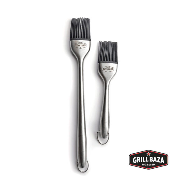 Набор кисточек для соусов Grillbaza, нерж./силикон