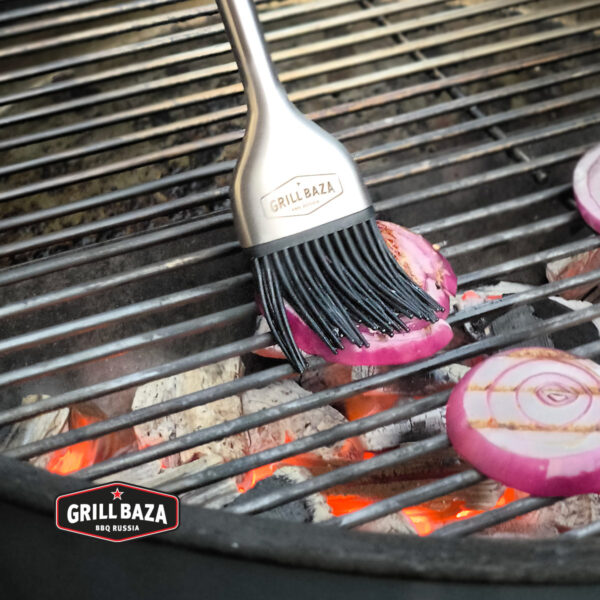 Набор кисточек для соусов Grillbaza, нерж./силикон