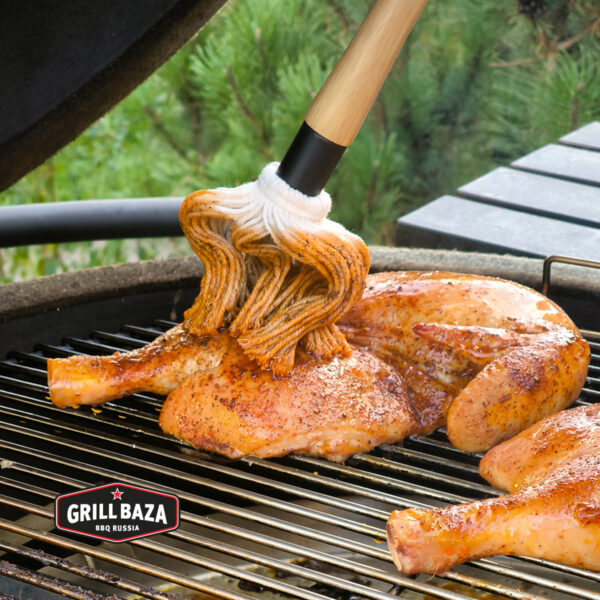 Кисточка для моп-соуса Grillbaza, дерево/хлопок