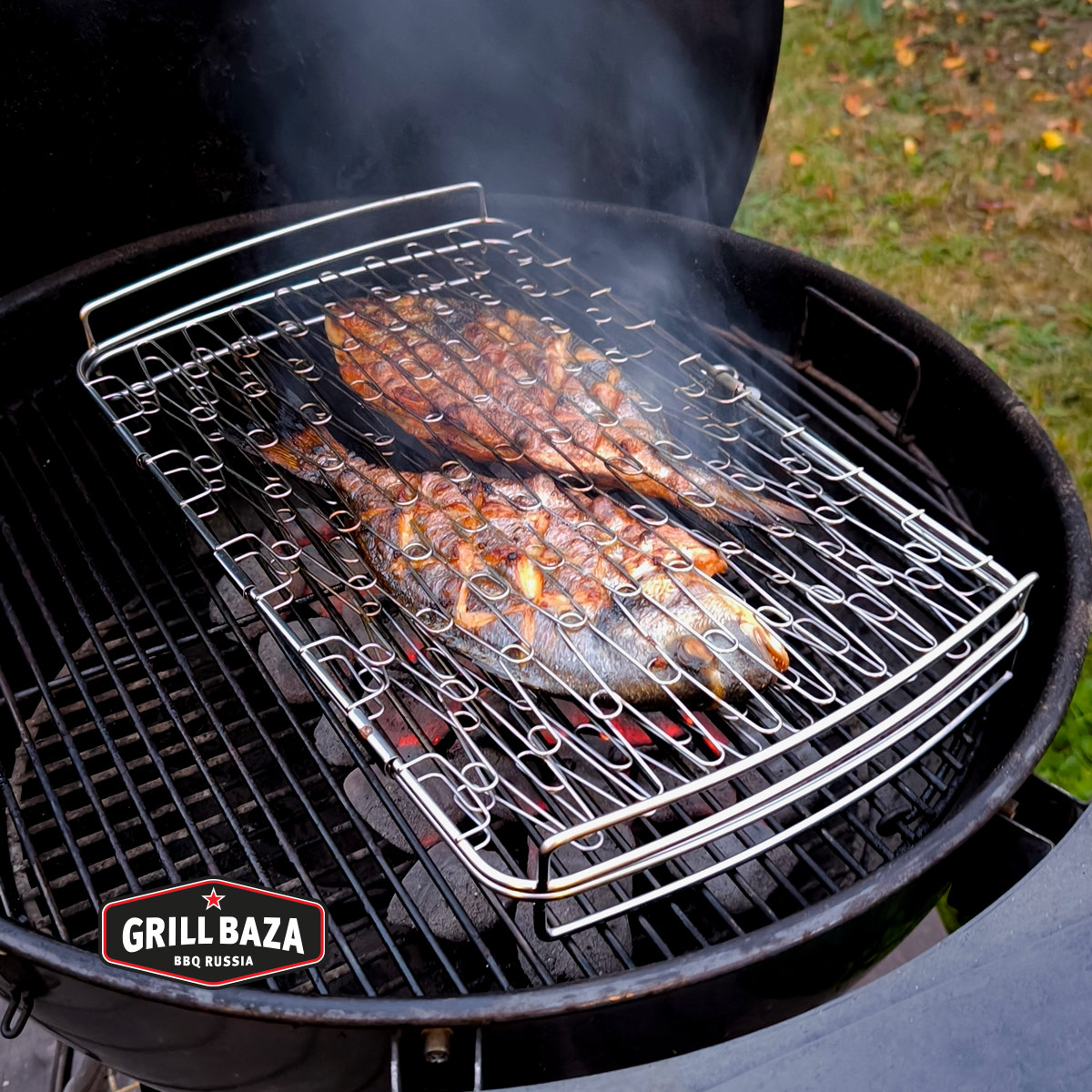 Сетка для жарки рыбы и овощей Grillbaza, нерж.