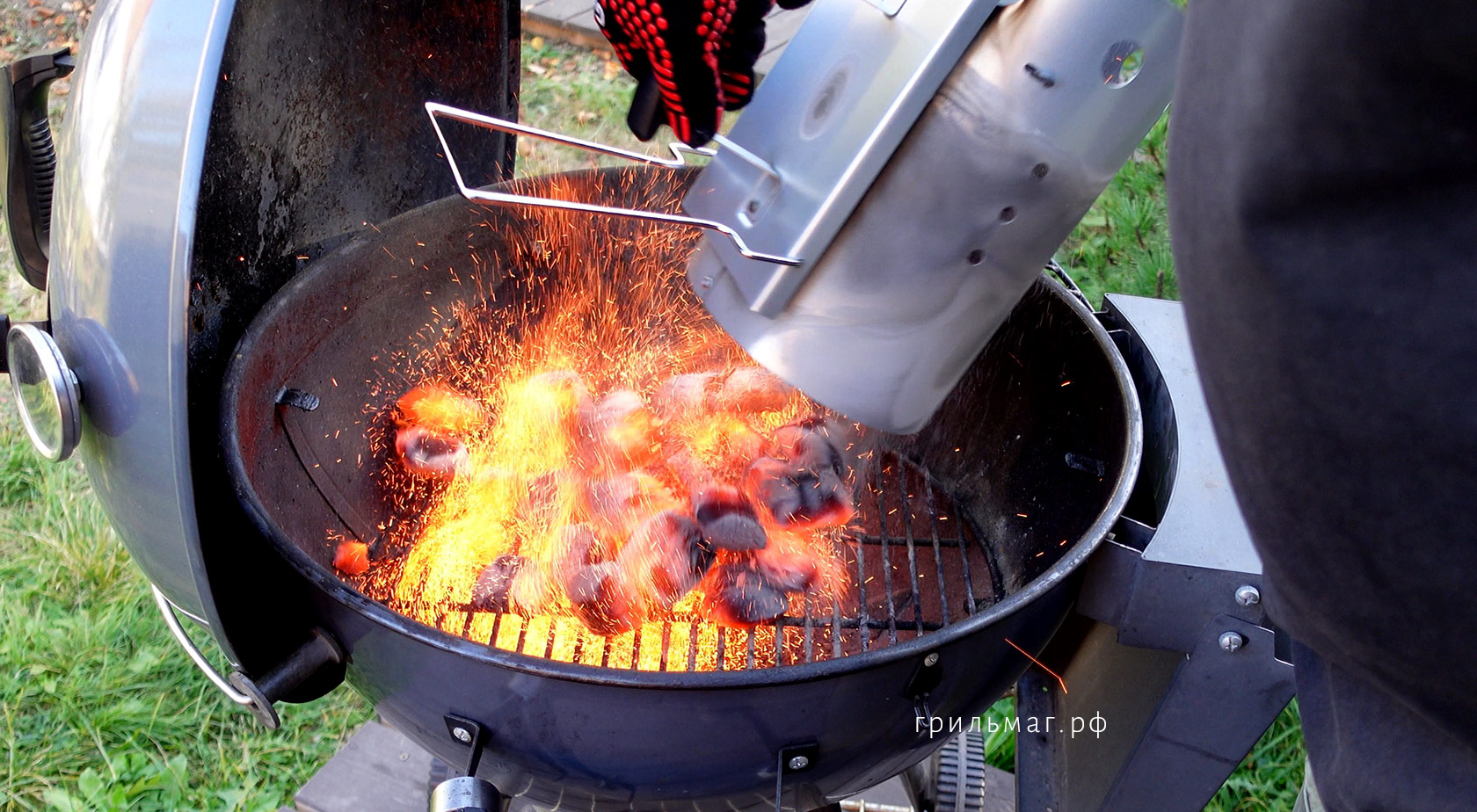 Как использовать стартер для гриля